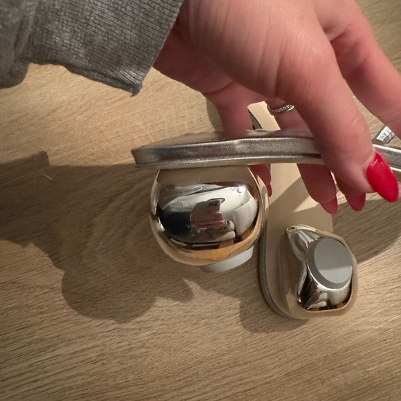 NWOT Cult Gaia Lenora Silver Sandals - Picture 12 of 13